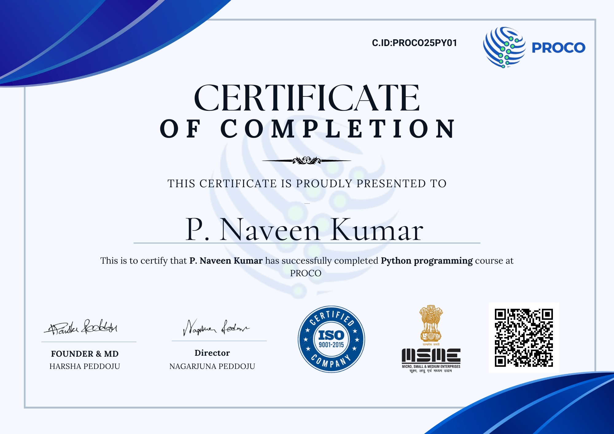 Python Certification Sample